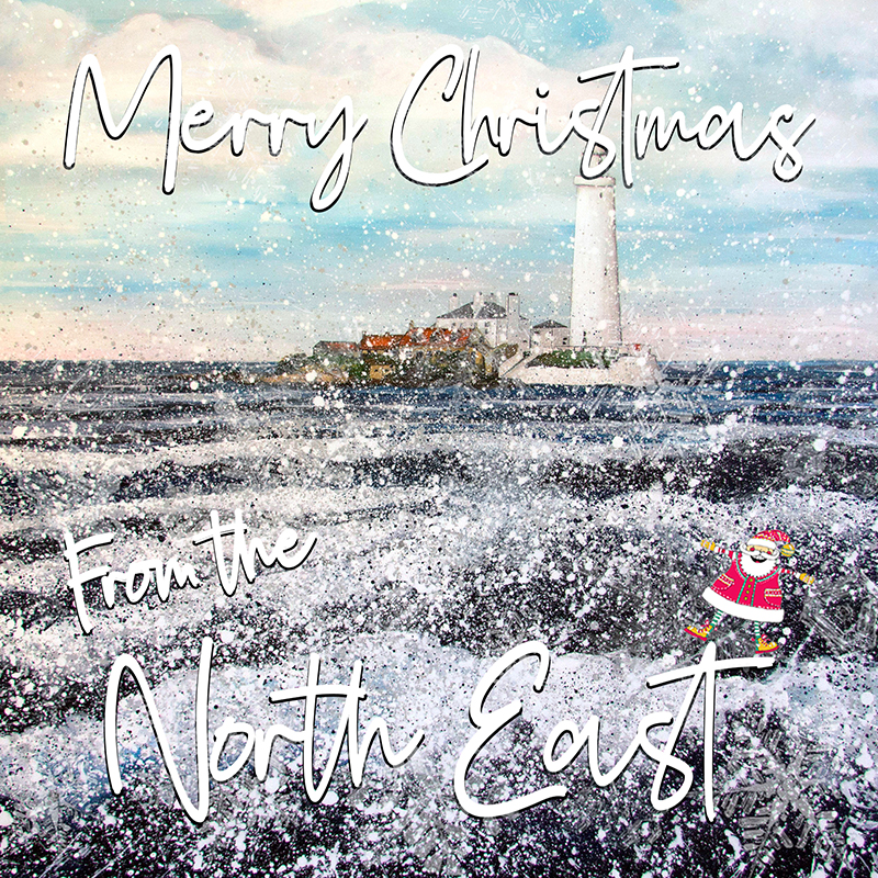 St Marys Lighthouse Christmas Card.